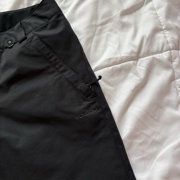 Volcom Womens Size Small Insulated Ski Snowboarding Pants Black 10000 MM - Picture 3 of 11